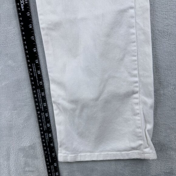 Croft & Barrow Wide Leg Jeans Womens Size 12 Average Natural Fit Stretch White - Picture 10 of 12